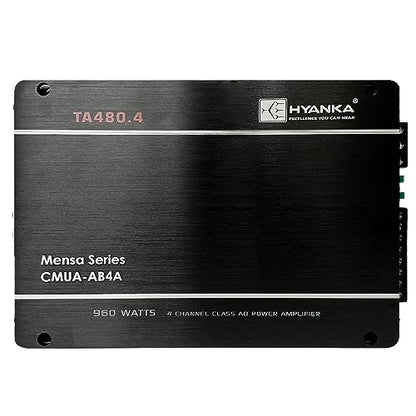 480 Watt 4-Channel Class AB Car Amplifier