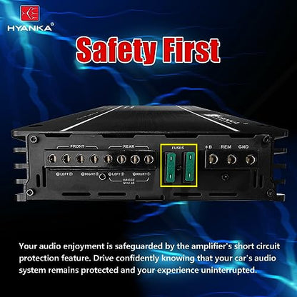 480 Watt 4-Channel Class AB Car Amplifier