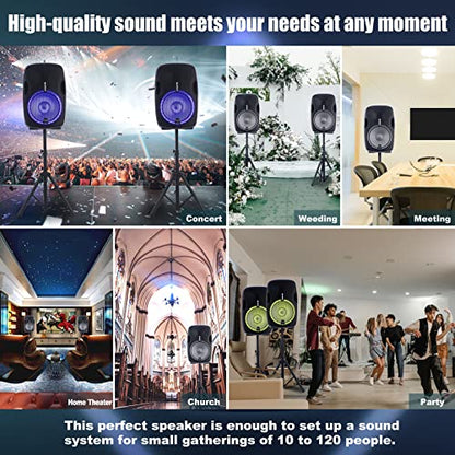 EX-15A | 15" 1200 Watt 2-Way Powered Bluetooth PA Speaker System