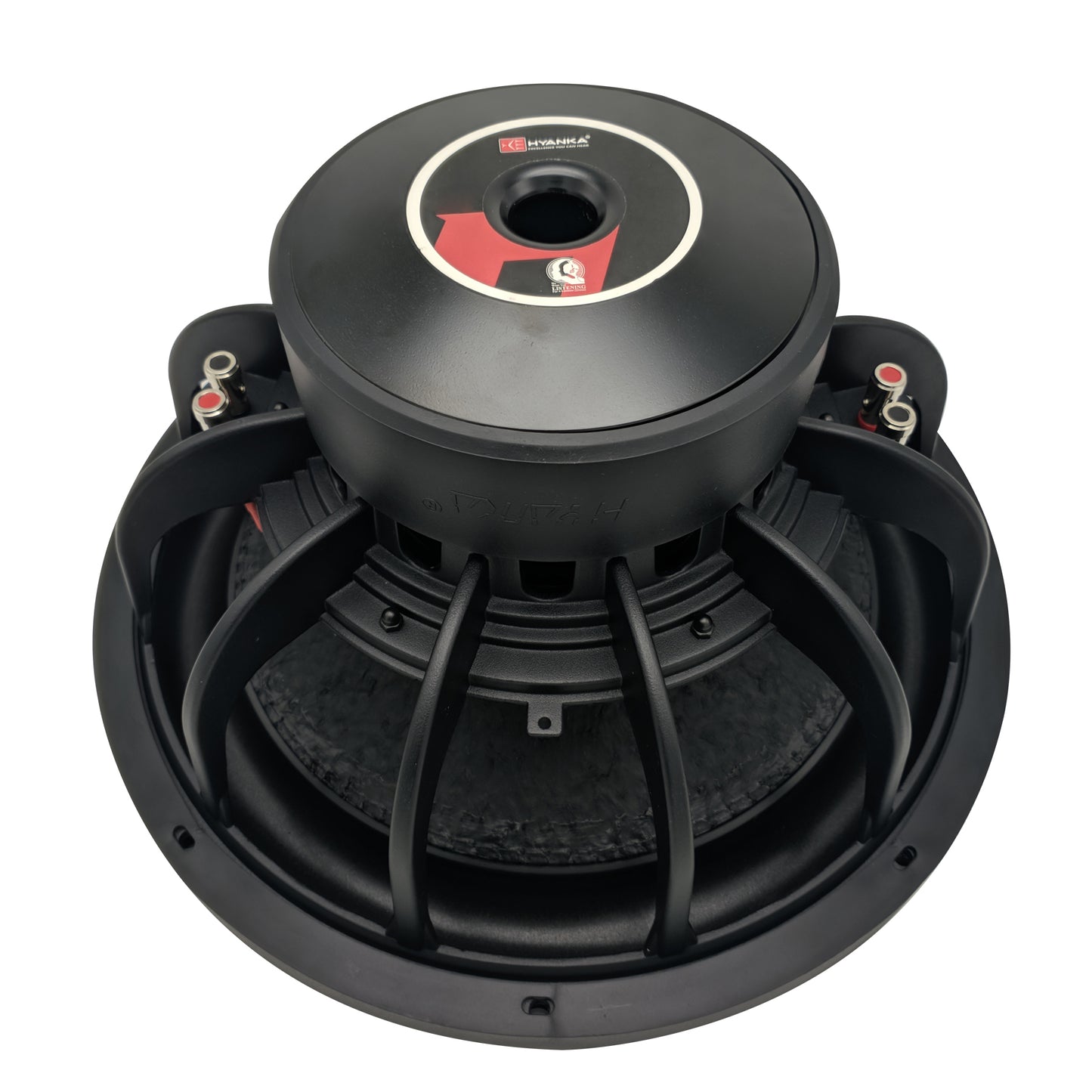 15" Car Subwoofer 1200 Watt Rms DVC 2-Ohms Black Aluminum Basket