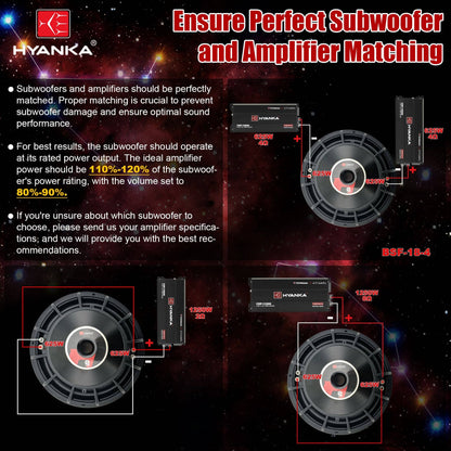 BSF-18-4 | 18" Car Subwoofer 1250 Watt Rms DVC 4-Ohms Black Aluminum Basket