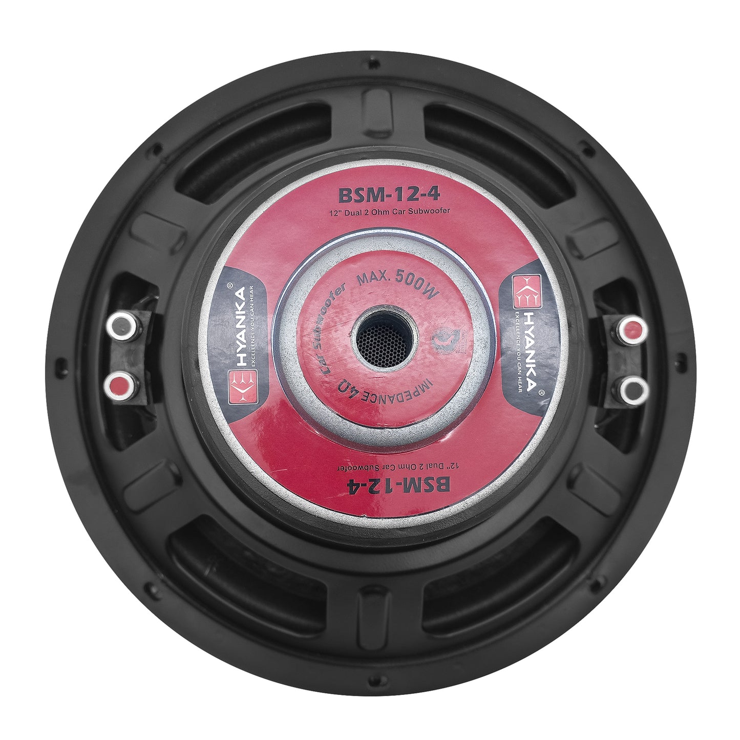 12" Car Subwoofer 275 Watt Rms DVC 2-Ohms Black Iron Basket