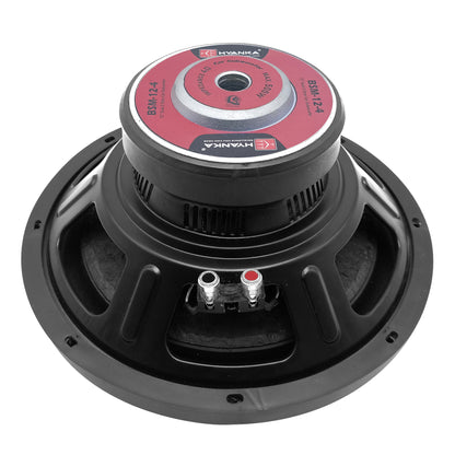 12" Car Subwoofer 275 Watt Rms DVC 2-Ohms Black Iron Basket