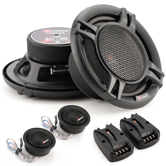 6.5" 2-Way Component Car Speakers 300 Watt Rms 4-Ohms